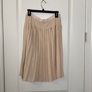 Blush pleated skirt